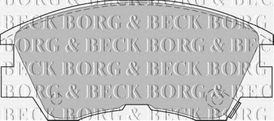 BORG & BECK bbp1511 -  Комплект тормозных колодок, дисковый тормоз